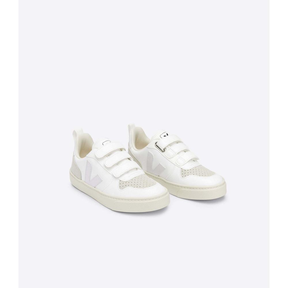 Veja V-10 CWL Sneakers Kinderen White/Beige | NL 868EBC